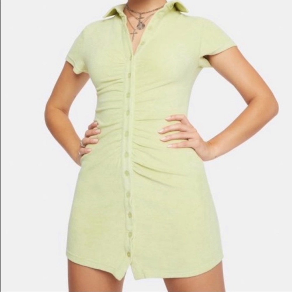 Green Summer Mini Dress Size Small